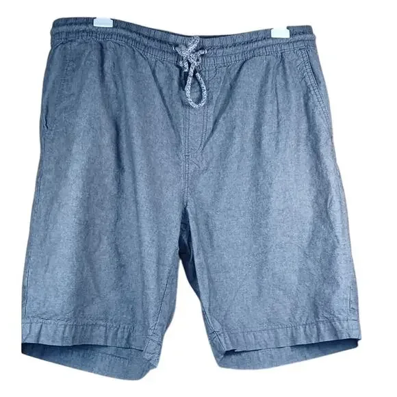 Silver Lake Men’s 100% Cotton Shorts Size 38 Heather Grey Coastal Casual Lounge - Picture 2 of 8
